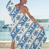 Reindeer Print Design LKS401 Beach Towel 32" x 71"