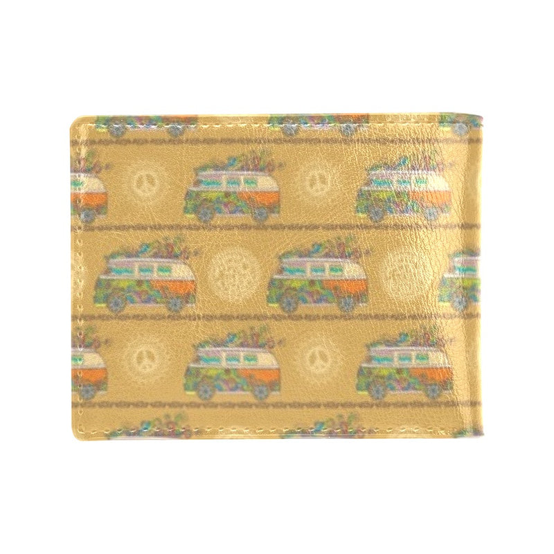 Hippie Van Print Design LKS304 Men's ID Card Wallet