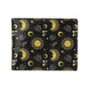 Sun Moon Print Design LKS301 Men's ID Card Wallet