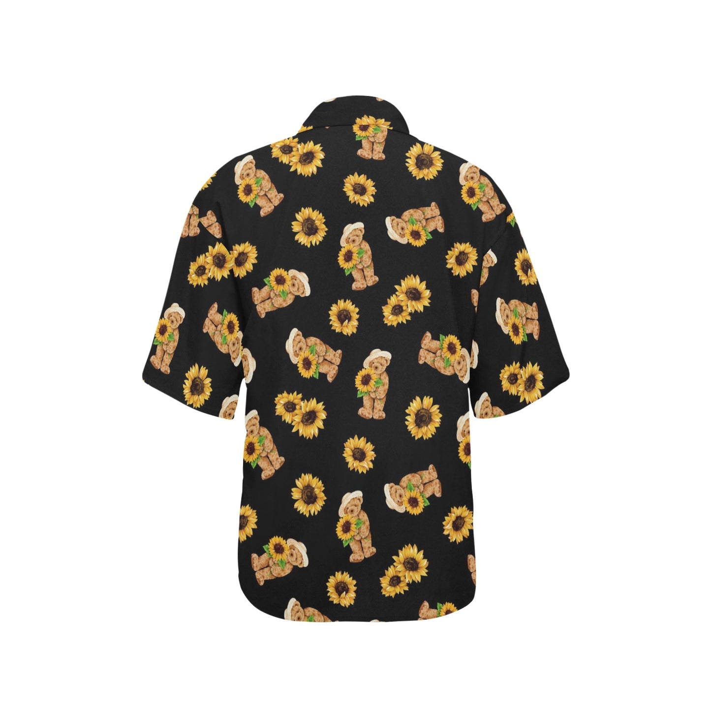 Sunflower Pattern Print Design SF016 Women's Hawaiian Shirt