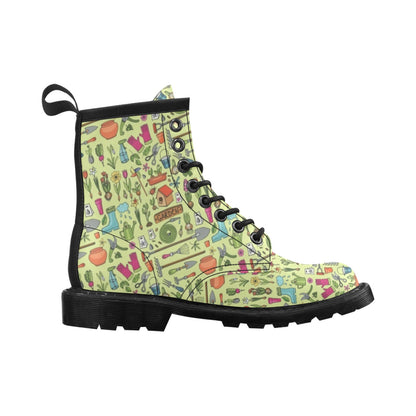 Gardening Pattern Print Design G02 Women's Boots
