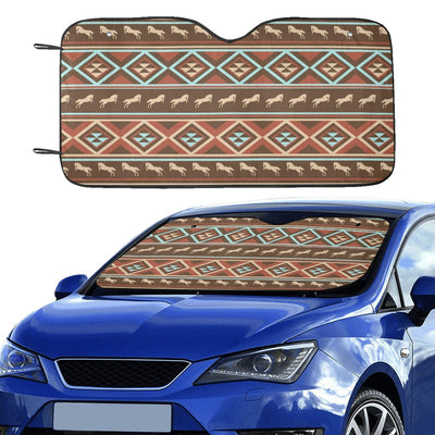 Western Horse Pattern Print LKS301 Car front Windshield Sun Shade