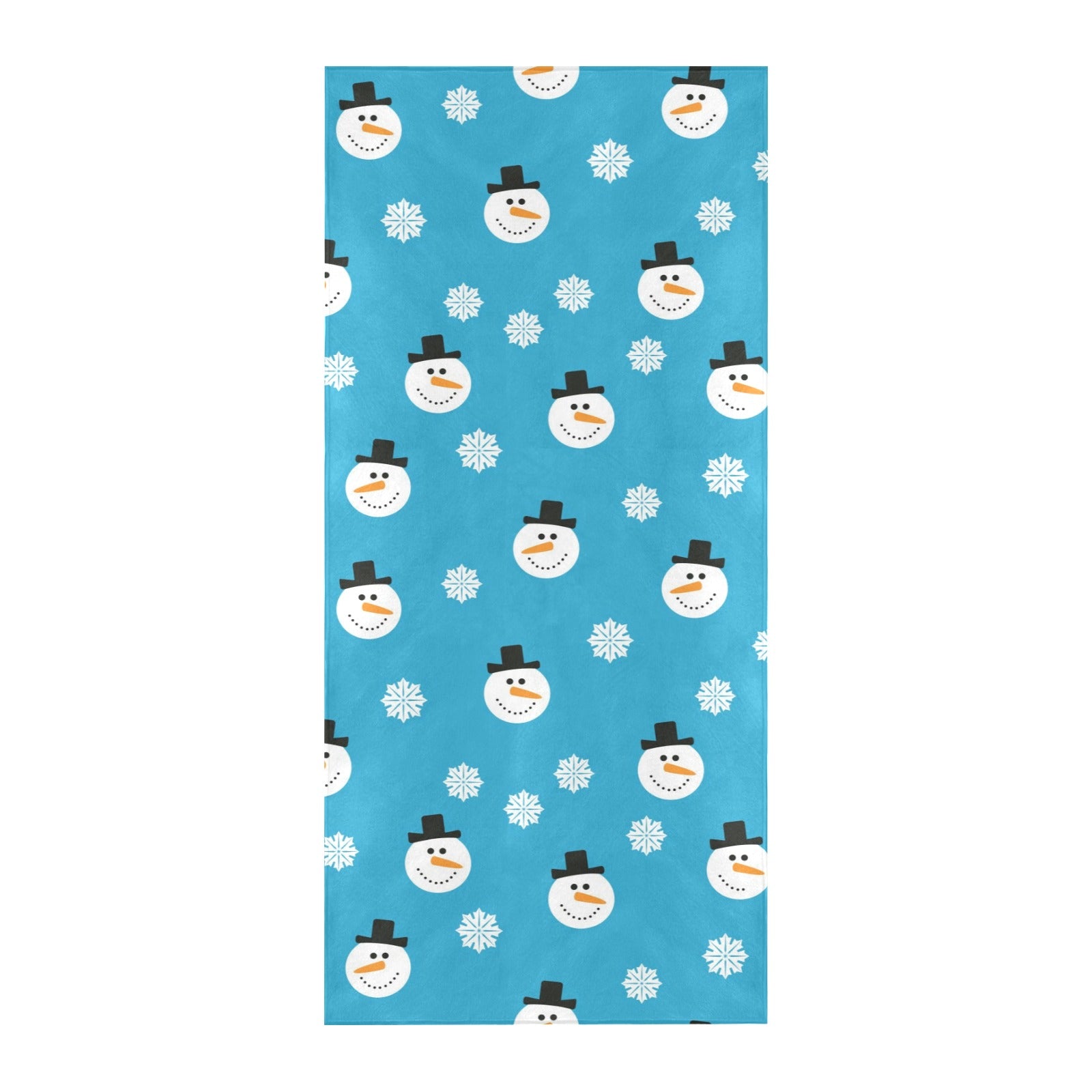 Snowman Print Design LKS303 Beach Towel 32" x 71"