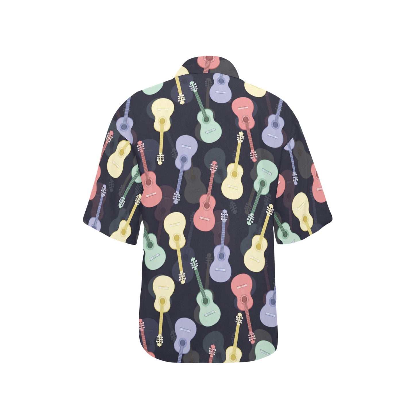 Acoustic Guitar Print Design LKS401 Women's Hawaiian Shirt