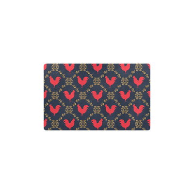 Rooster Pattern Print Design A02 Kitchen Mat