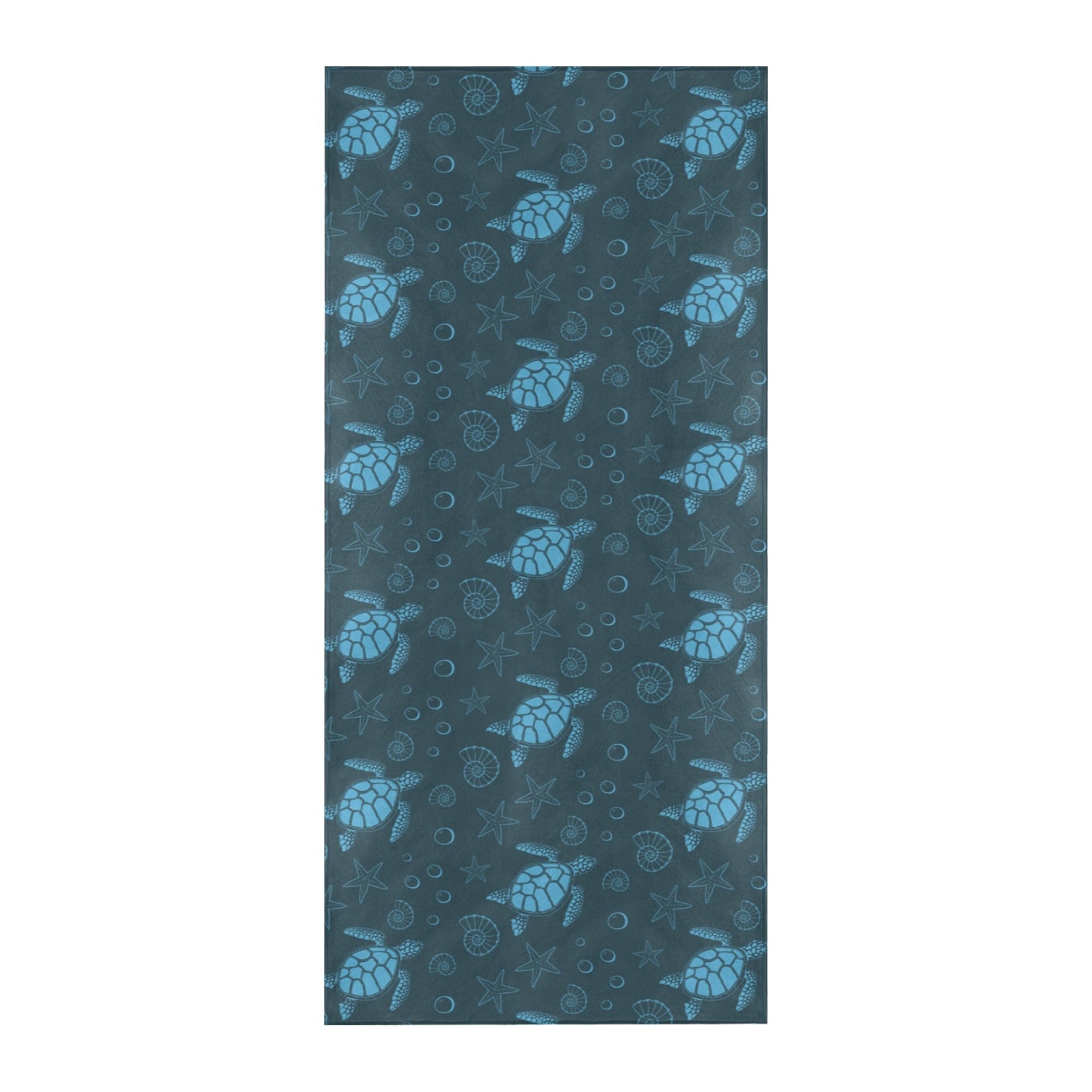 Sea Turtle Print Design LKS308 Beach Towel 32" x 71"