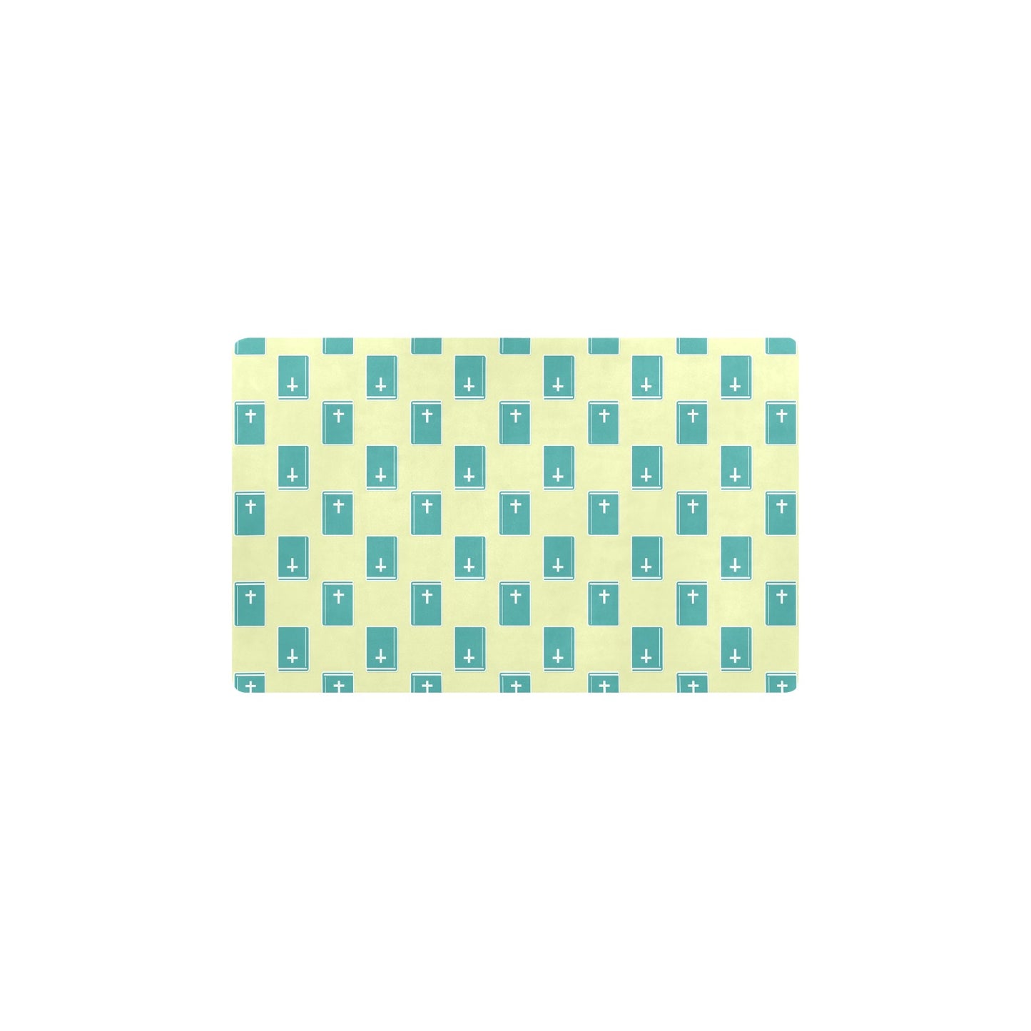 Bible Pattern Print Design 04 Kitchen Mat