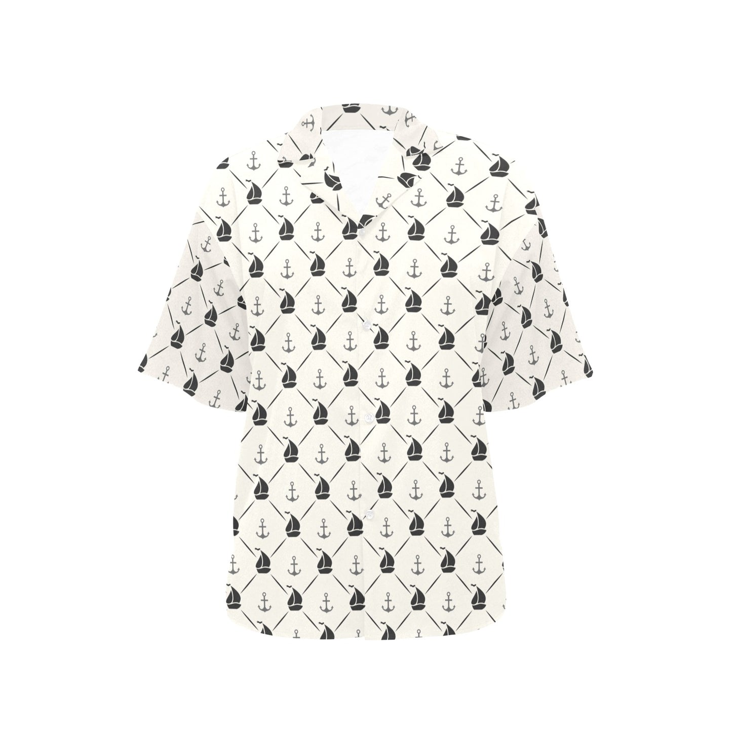Sailboat Print Design LKS302 Women's Hawaiian Shirt