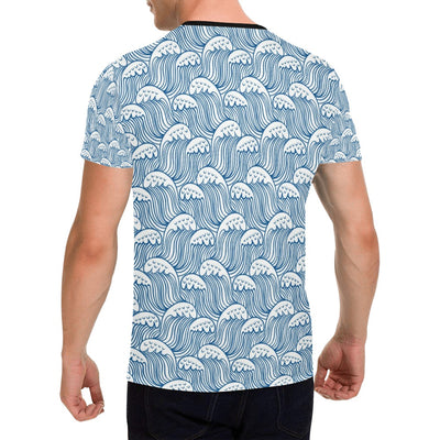 Wave Print Design LKS306 Men's All Over Print T-shirt