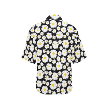 Daisy Pattern Print Design 01 Women's Hawaiian Shirt