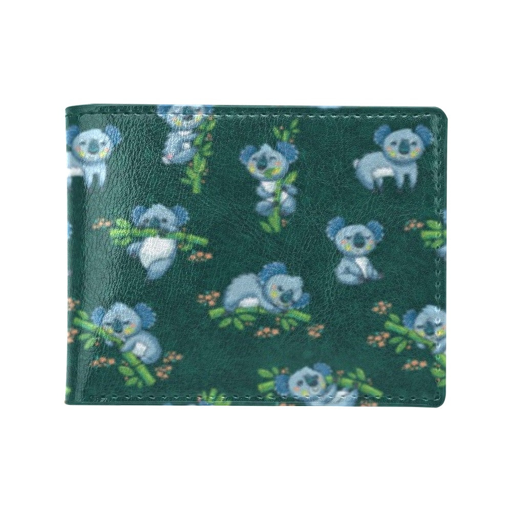 Koala Blue Design Print Men's ID Card Wallet