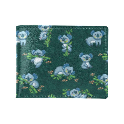 Koala Blue Design Print Men's ID Card Wallet