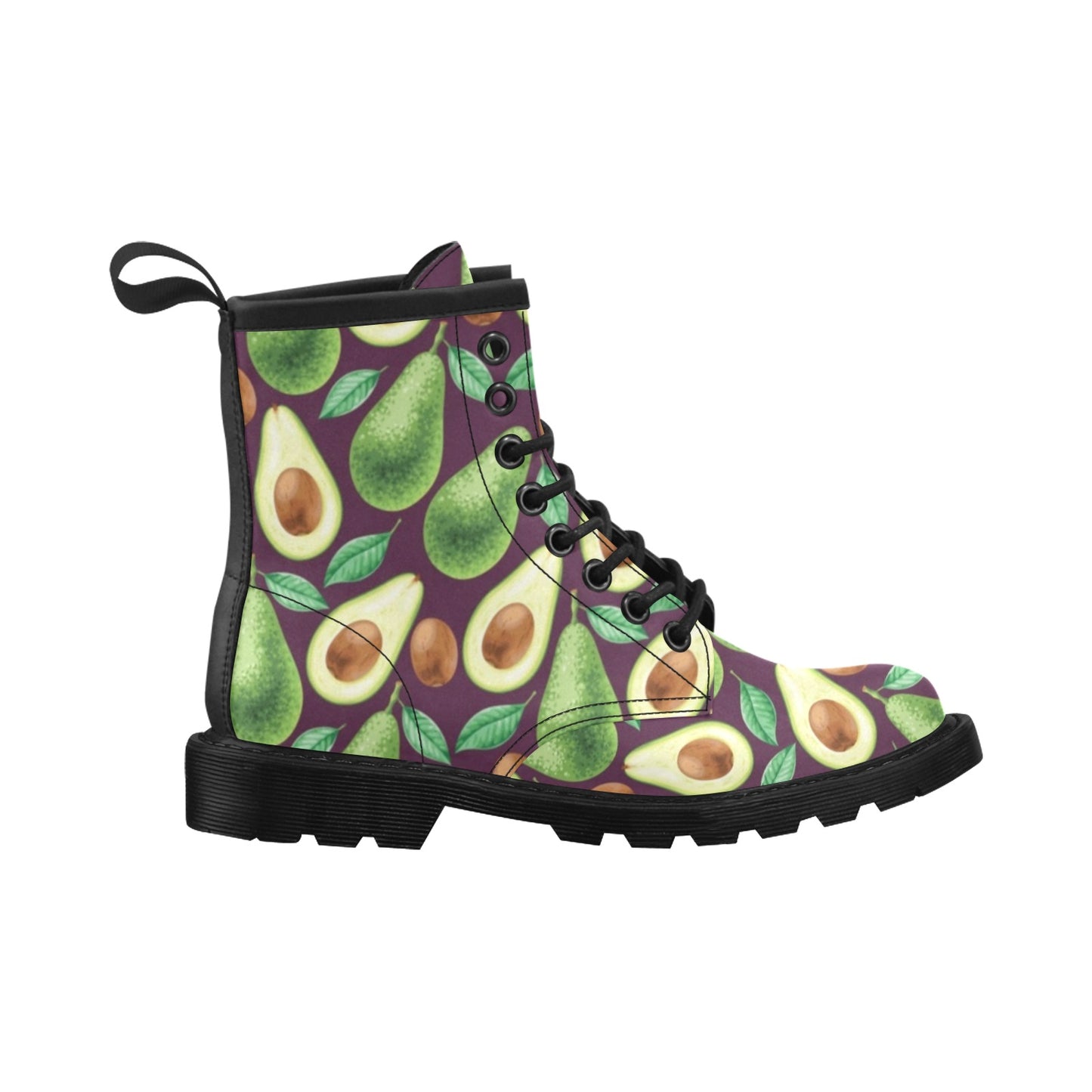 Avocado Pattern Print Design AC08 Women's Boots