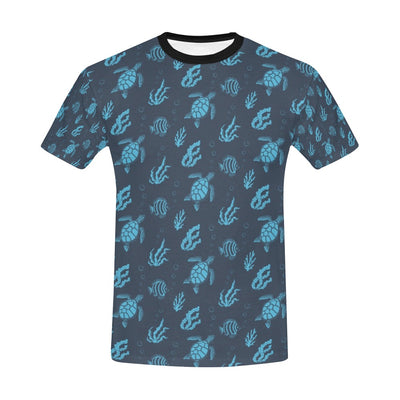 Sea Turtle Print Design LKS307 Men's All Over Print T-shirt