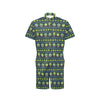 Cactus Pattern Print Design 07 Men's Romper