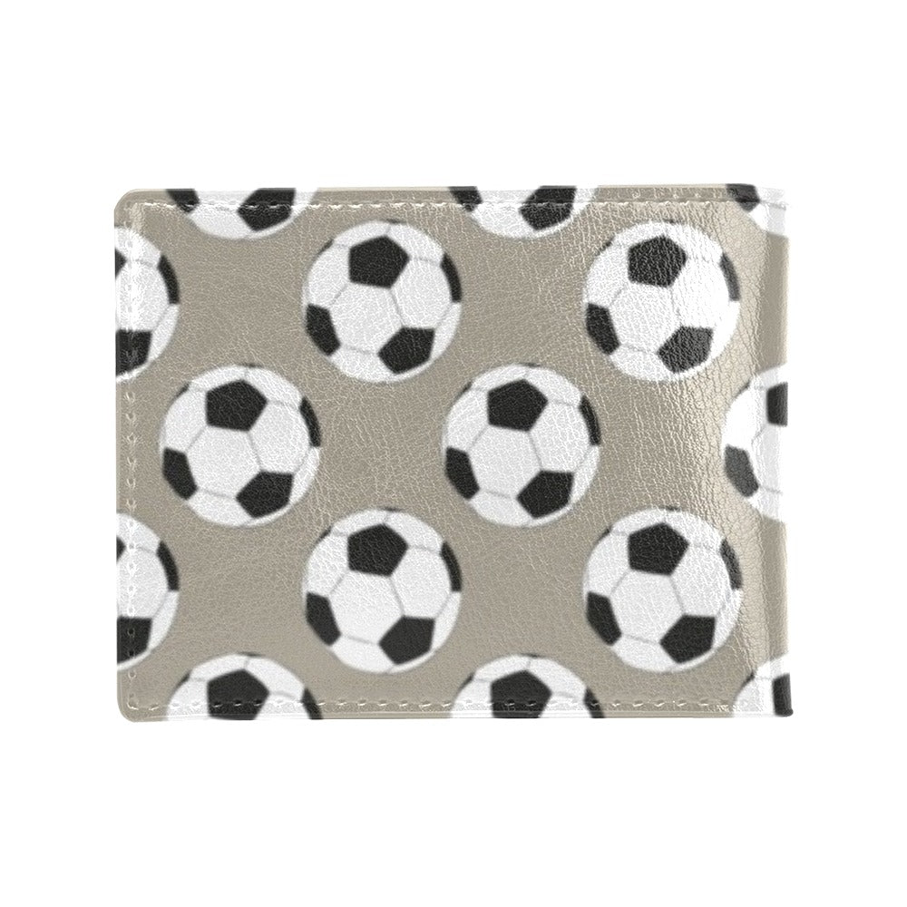 Soccer Ball Print Design LKS302 Men's ID Card Wallet