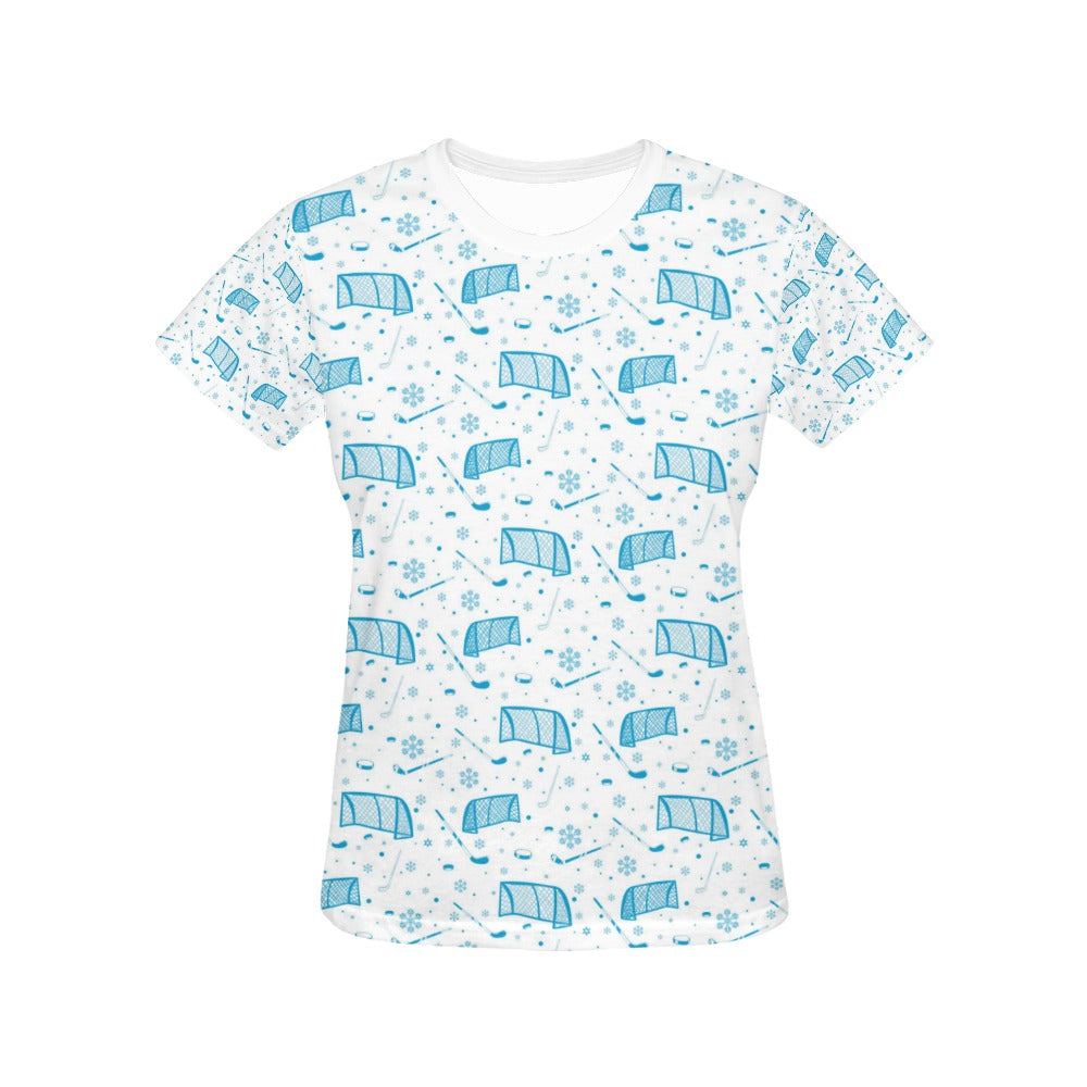 Hockey Print Design LKS303 Women's  T-shirt