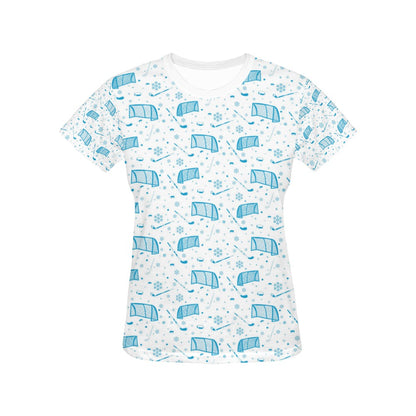 Hockey Print Design LKS303 Women's  T-shirt