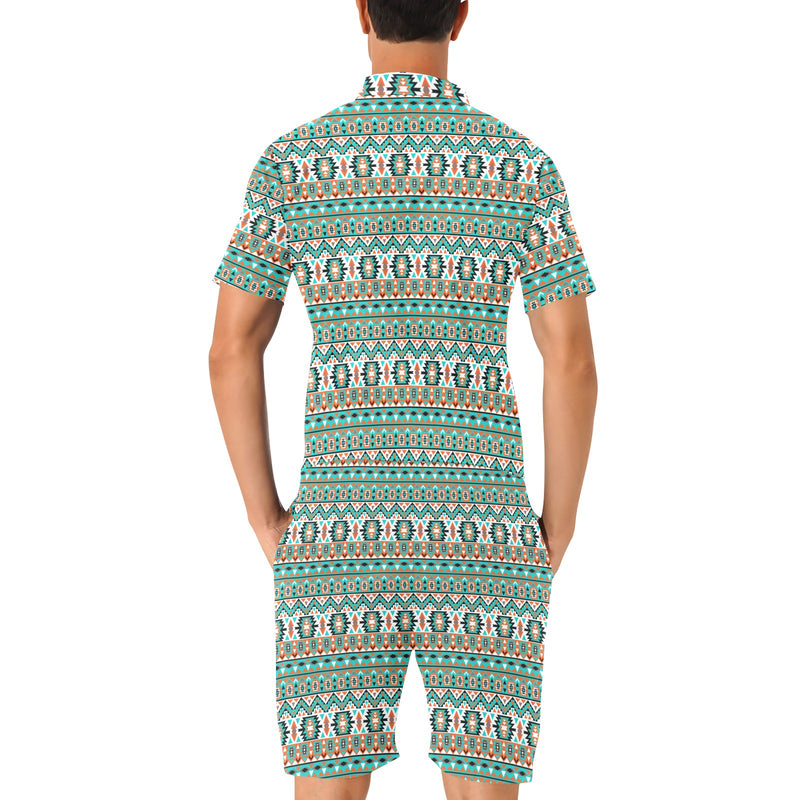 Indian Navajo Ethnic Themed Design Print Men's Romper