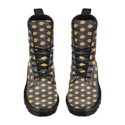 S_Mores Print Design LKS301 Women's Boots