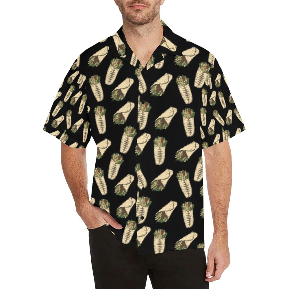 Burrito Print Design LKS303 Men's Hawaiian Shirt