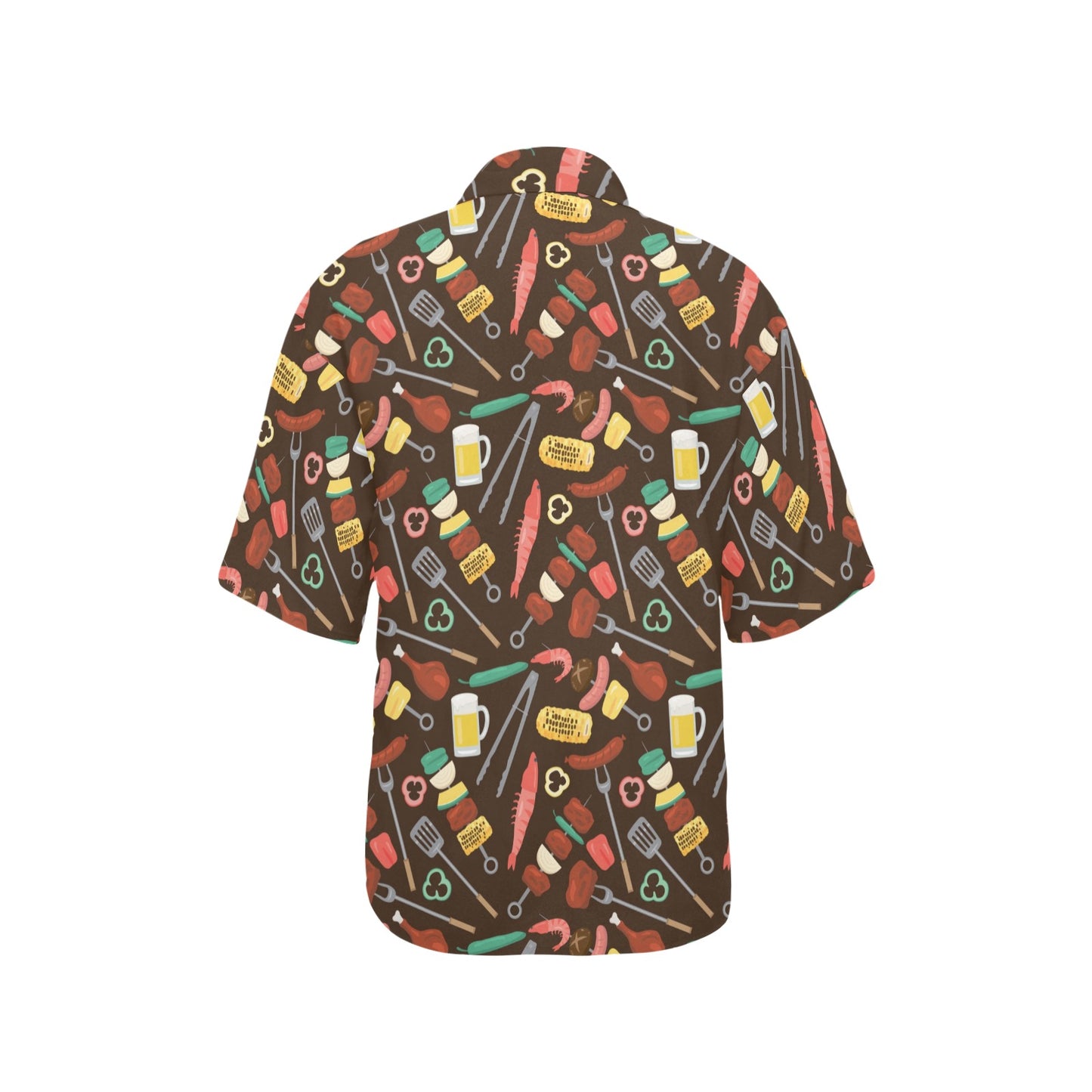 Barbecue Pattern Print Design 05 Women's Hawaiian Shirt