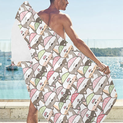 Shiba Inu Print Design LKS305 Beach Towel 32" x 71"