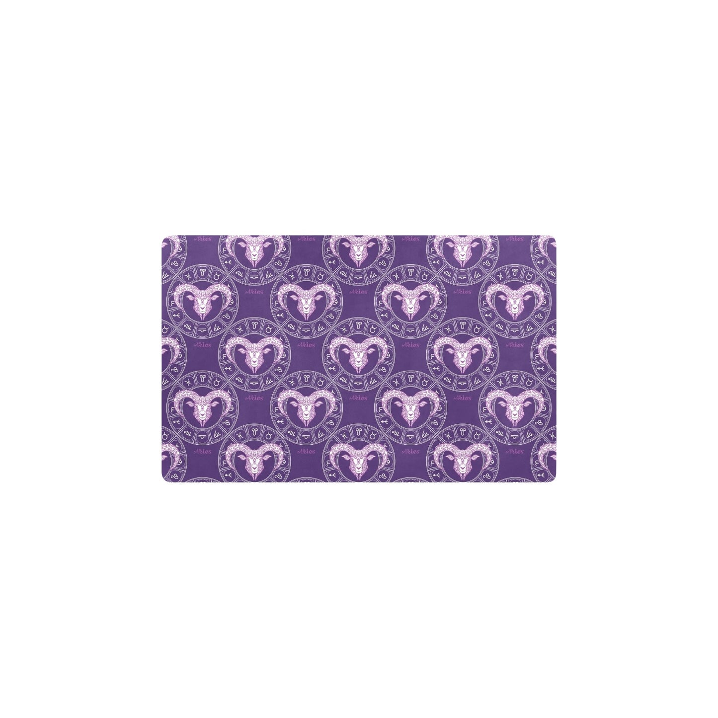 Aries Zodiac Pattern Print Design 02 Kitchen Mat