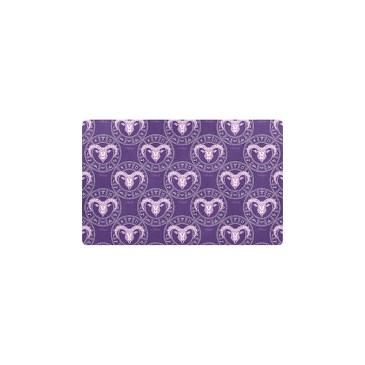 Aries Zodiac Pattern Print Design 02 Kitchen Mat