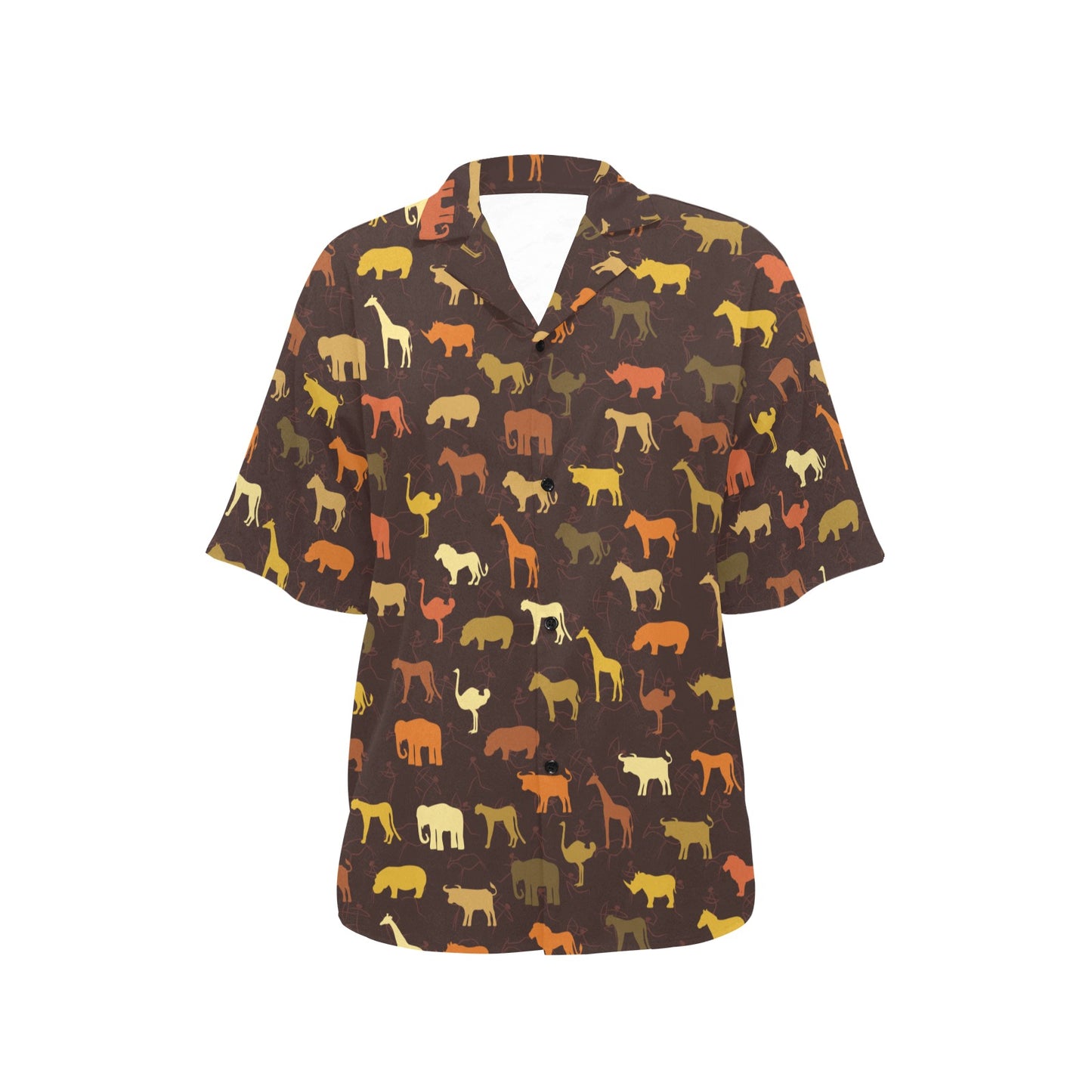 Safari Animal Print Design LKS301 Women's Hawaiian Shirt