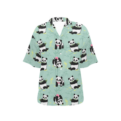 Panda Pattern Print Design A05 Women's Hawaiian Shirt