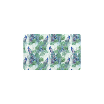 Peacock Pattern Print Design A02 Kitchen Mat