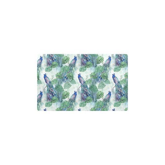 Peacock Pattern Print Design A02 Kitchen Mat