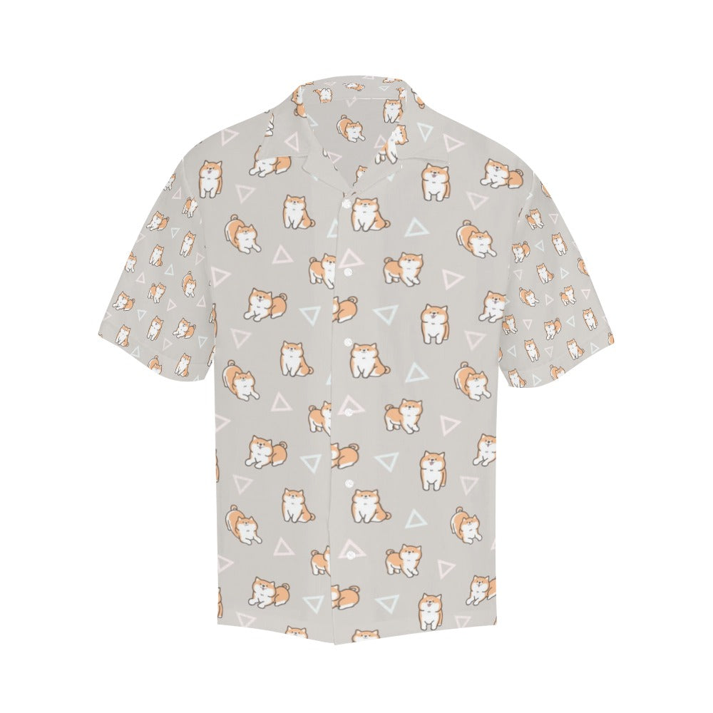 Shiba Inu Print Design LKS307 Men's Hawaiian Shirt