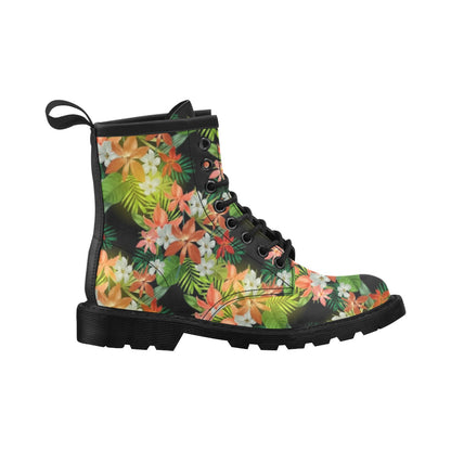 Amaryllis Pattern Print Design AL07 Women's Boots