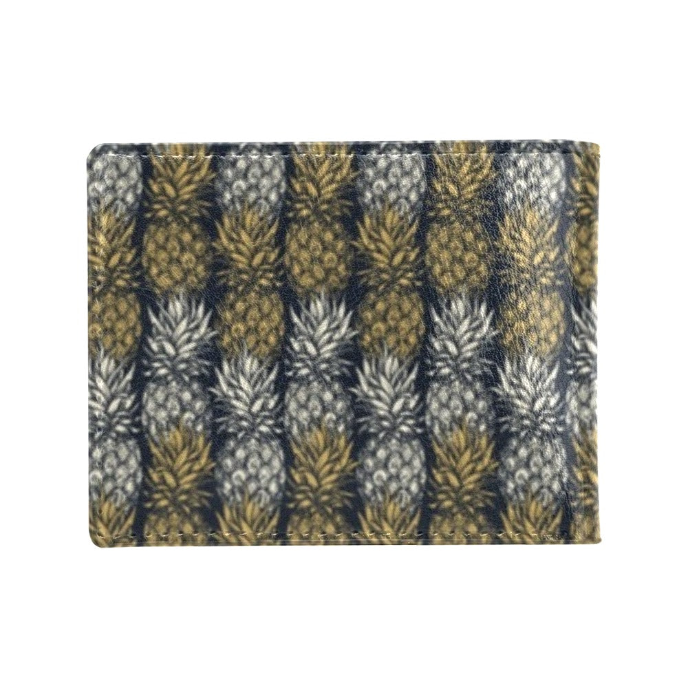 Pineapple Print Design Pattern Men's ID Card Wallet