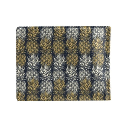 Pineapple Print Design Pattern Men's ID Card Wallet