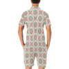 Bohemian Round Style Print Men's Romper