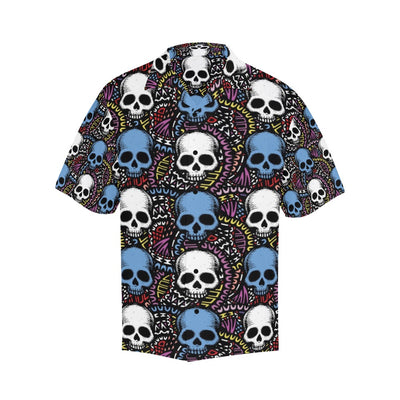 Skull Print Design LKS305 Men's Hawaiian Shirt