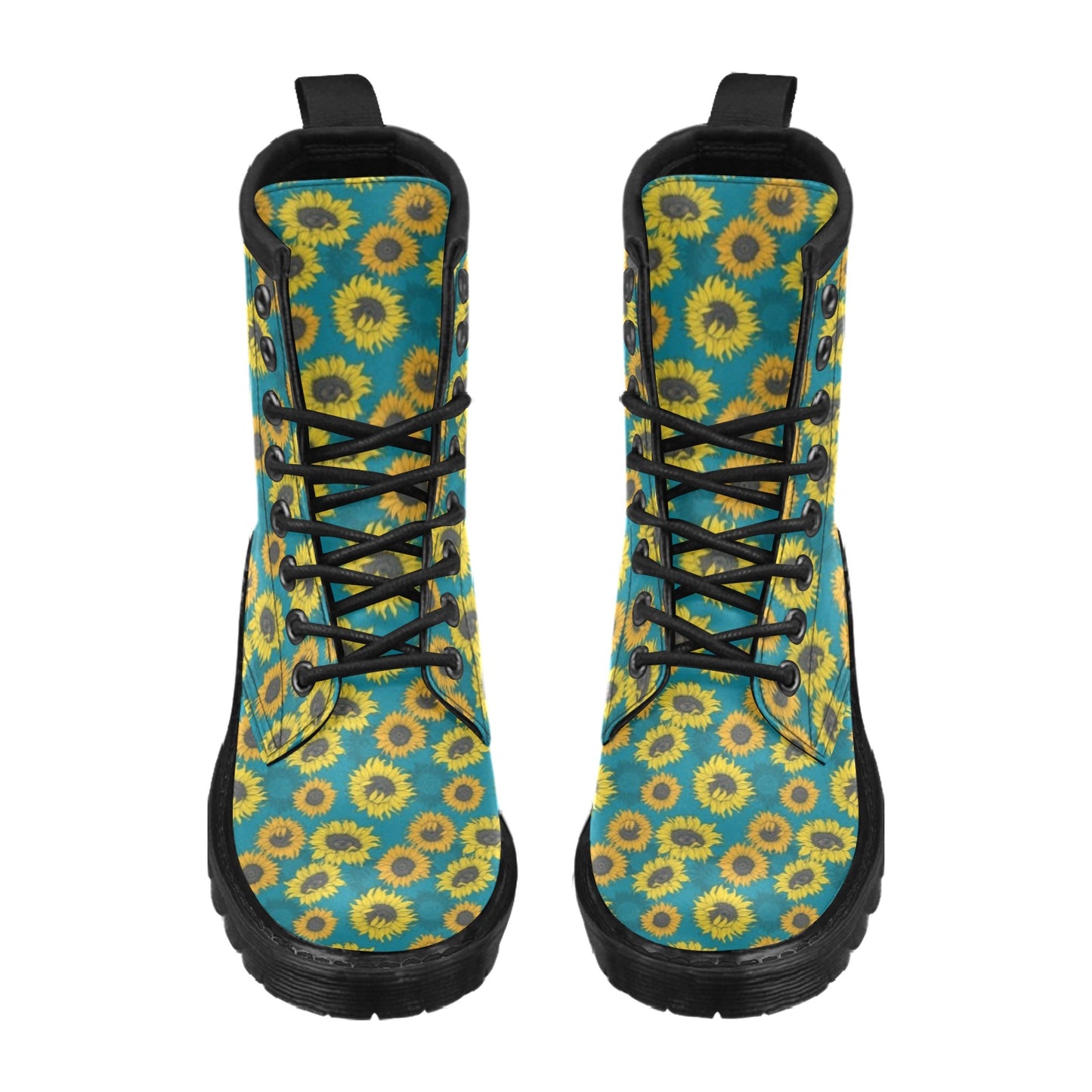 Sunflower Print Design LKS301 Women's Boots