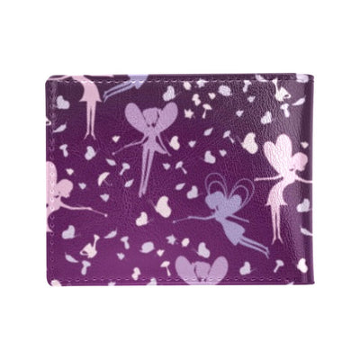 Fairy Pink Print Pattern Men's ID Card Wallet