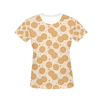 Waffle Print Design LKS303 Women's  T-shirt