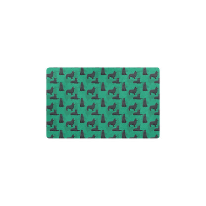 Belgian Sheepdog Pattern Print Design 01 Kitchen Mat
