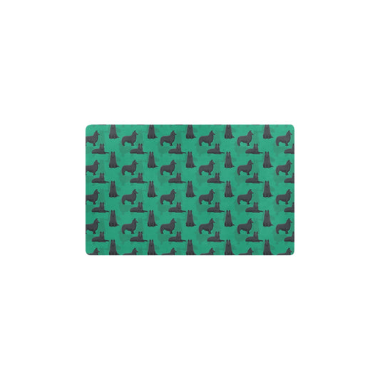 Belgian Sheepdog Pattern Print Design 01 Kitchen Mat