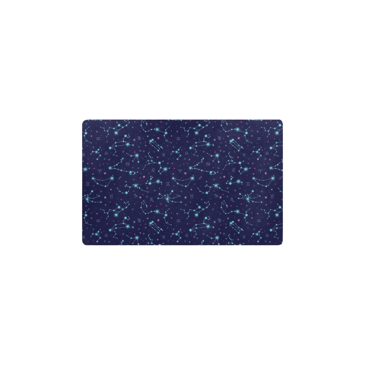 Constellation Pattern Print Design 01 Kitchen Mat