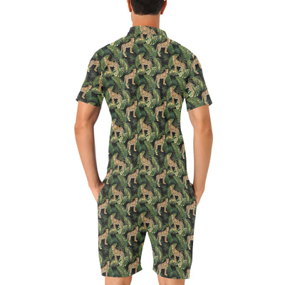 Cheetah Pattern Print Design 05 Men's Romper