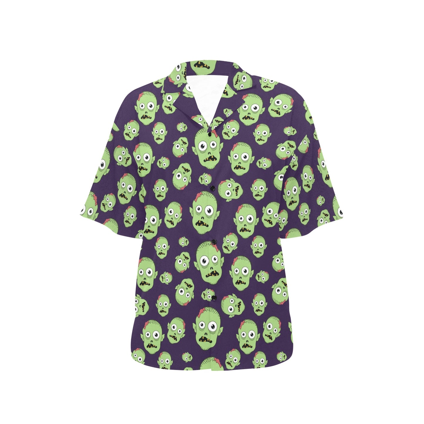 Zombie Print Design LKS303 Women's Hawaiian Shirt
