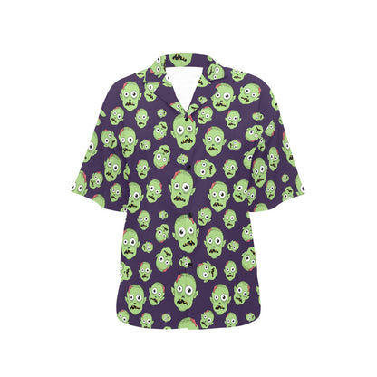 Zombie Print Design LKS303 Women's Hawaiian Shirt