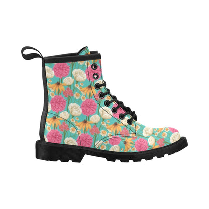 Summer Floral Pattern Print Design SF07 Women's Boots