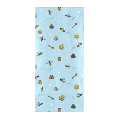 Honey Bee Print Design LKS307 Beach Towel 32" x 71"